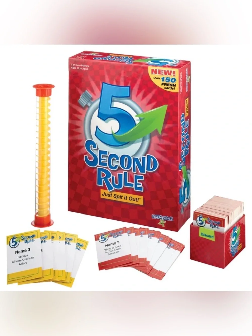 New 5 Second Rule 500 Simple Questions Card Game Family Fun Kids & Game Nights